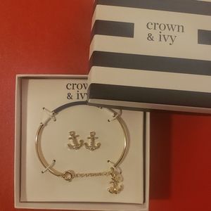 Bracelet and earrings set